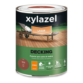 Xylazel Lasur pour sols en bois teca satiné 750 ml