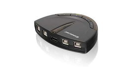 Iogear Commutateur automatique d'imprimante USB 2.0, 4 ports, 480Mbps
