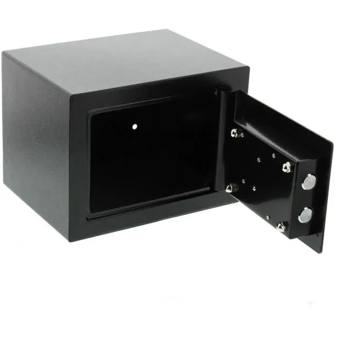 BURG-WÄCHTER Coffre fort Favor S1 K - Serrure à clé double panneton - Volume 6,6 L - Noir - 4 kg - Dimensions 170 x 230 x 170 mm