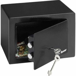 Burg-Wächter Favor S1 K - Coffre fort noir avec serrure à clé double panneton