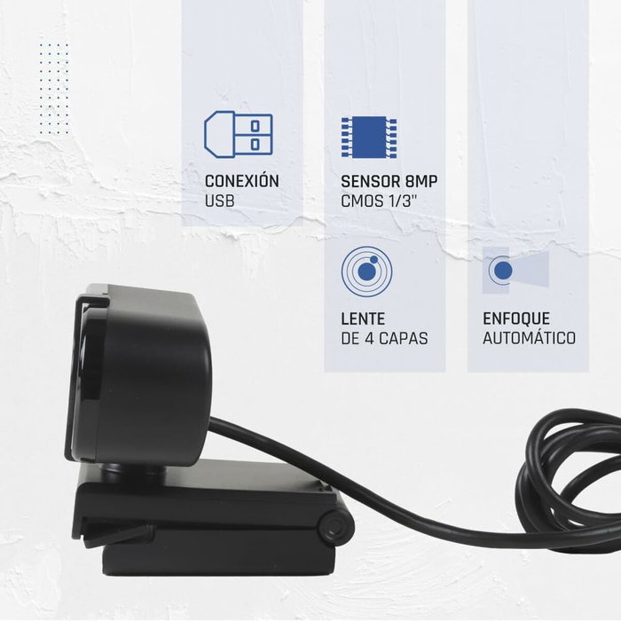 Webcam iggual IGG319949 4K Ultra HD