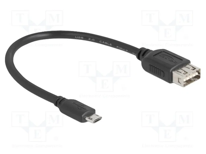 DELOCK Câble USB 2.0 Noir 0,2m DELOCK Câble USB 2.0 Noir 0,2m