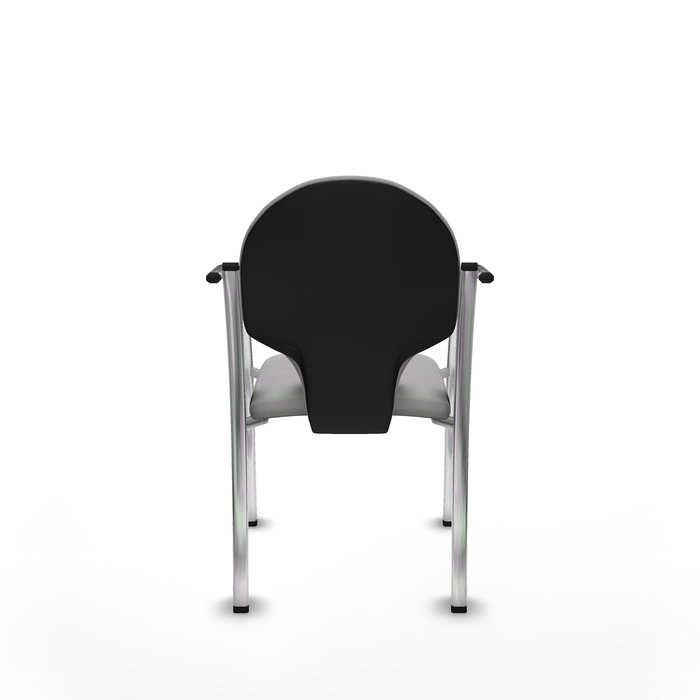 Silla Hellín tapizada con Tela color Gris claro. Brazos fijos Silla Hellín tapizada con Tela color Gris claro. Brazos fijos