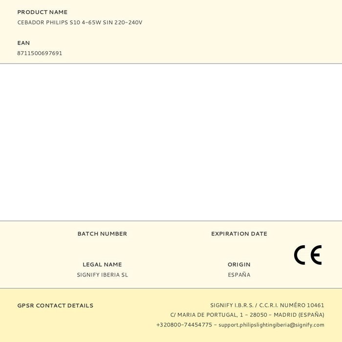 Philips S10 Cebador 4-65W 220-240V