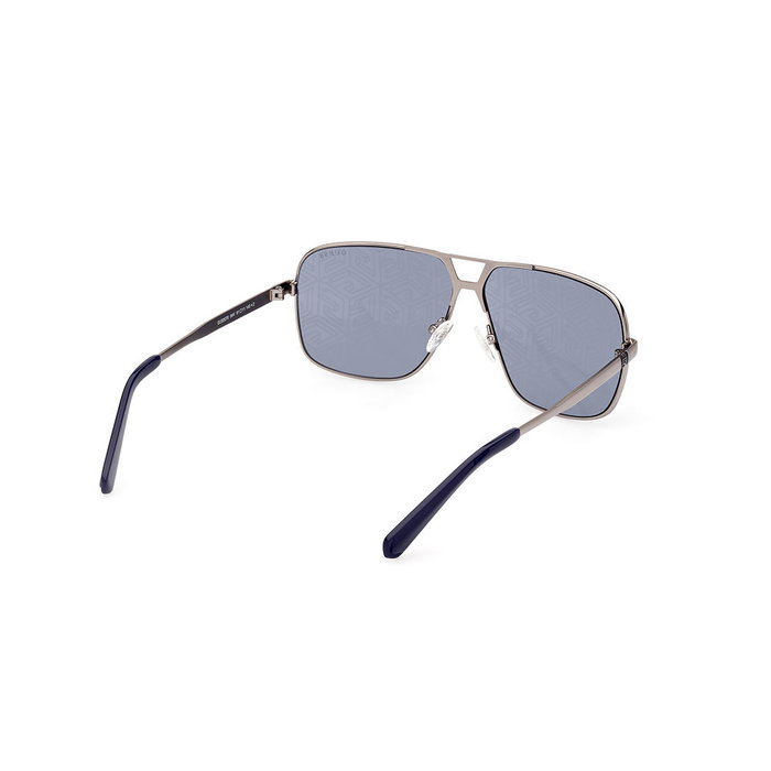 Guess Gafas Lunettes de Soleil Aviateur GU00070 09V Monture Métal Bleu Homme 140mm