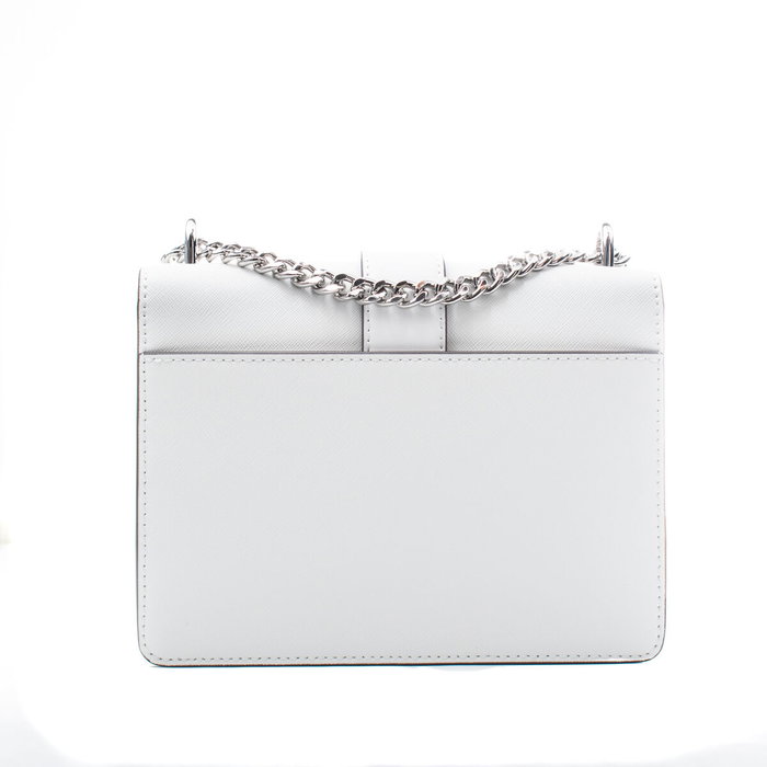 Sac à Bandoulière Michael Kors Greenwich Blanc 20 x 18 x 6 cm