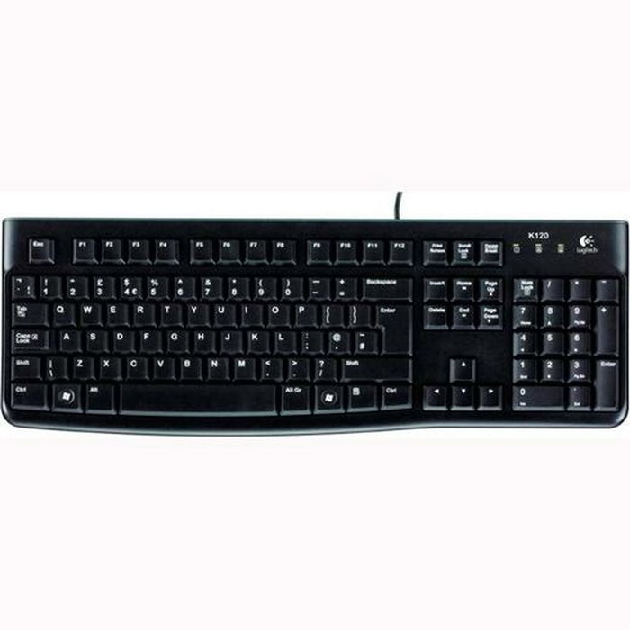 Logitech K120 Clavier Noir Espagnol Qwerty (Lot de 10 unités)