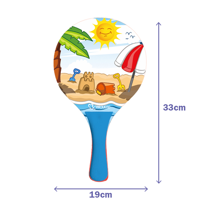 Marbueno 10200 Conjunto de Pelles en Bois pour Château de Sable avec Seau Palette 33x19x0.5 cm Jardin Piscine Plage Marbueno 10200 Conjunto de Pelles en Bois pour Château de Sable avec Seau Palette 33x19x0.5 cm Jardin Piscine Plage