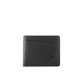 Piquadro Akron Portefeuille pour Homme en Cuir Noir - Modèle PU3891AOR-N