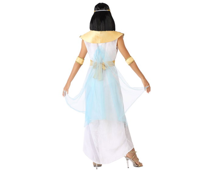 Déguisement femme adulte Cléopâtre reine d'Égypte - Blanc - Taille XL - avec diadème, collier et bracelets