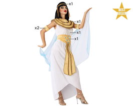 Atosa Déguisement Cléopâtre Femme Blanc XL