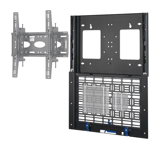 B-Tech BT7888 Bac de Rangement AV Coulissant et Escamotable pour Montage Murial d'Écran - Gestion de Câbles B-Tech BT7888 Bac de Rangement AV Coulissant et Escamotable pour Montage Murial d'Écran - Gestion de Câbles