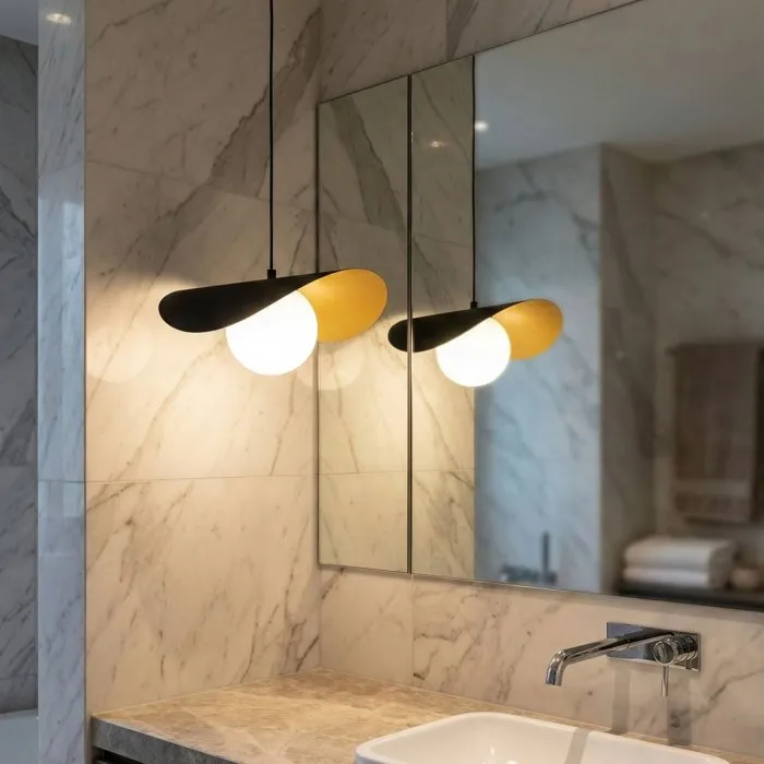 D By M.Red Suspension lustre D noir et blanc
