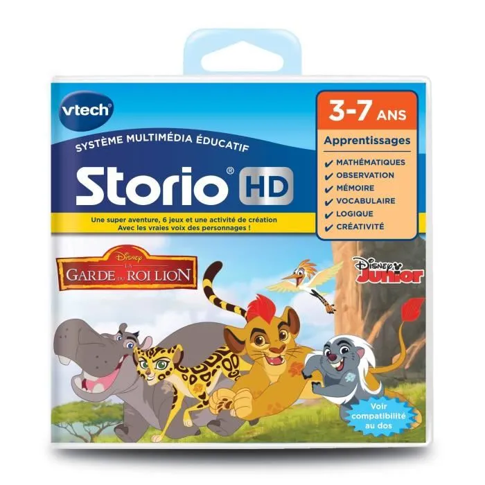 Vtech Storio - Jeu Éducatif La Garde Du Roi Lion Niveau 1, Compatible Tablettes Storio Max, Langue Française, Pour Enfants de 3 à 7 Ans Vtech Storio - Jeu Éducatif La Garde Du Roi Lion Niveau 1, Compatible Tablettes Storio Max, Langue Française, Pour Enfants de 3 à 7 Ans