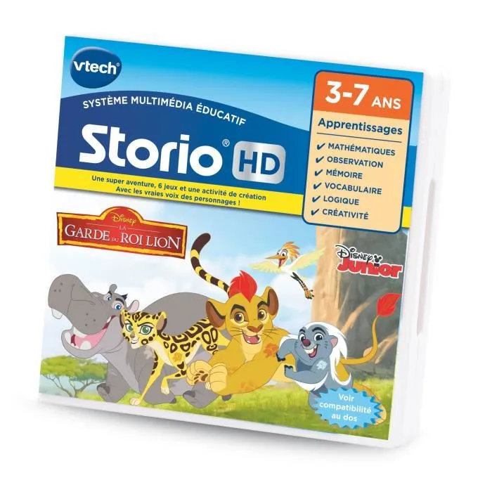 Vtech Storio - Jeu Éducatif La Garde Du Roi Lion Niveau 1, Compatible Tablettes Storio Max, Langue Française, Pour Enfants de 3 à 7 Ans Vtech Storio - Jeu Éducatif La Garde Du Roi Lion Niveau 1, Compatible Tablettes Storio Max, Langue Française, Pour Enfants de 3 à 7 Ans