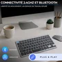 Bluestork Pack Mini - Ensemble Clavier et Souris sans Fil AZERTY Ultra Fin et Léger - Bluetooth et USB 2,4 GHz - Pour Télétravail, Nomade, PC, Mac, Tablette et Smartphone