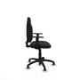 PIQUERAS Y CRESPO Chaise de bureau Algarra, similicuir noir, accoudoirs 1D