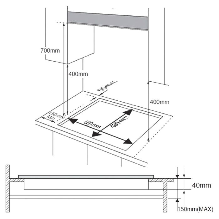 Plaque au gaz Cecotec Squad G 4400F 8000 W