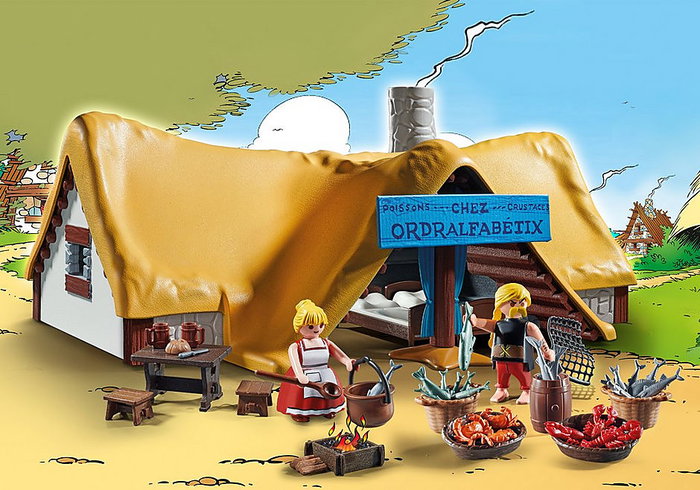 Playmobil Astérix Cabane d'Ordralfabétix 71266