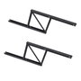 Emuca Ensemble de mécanismes de levage pour tables basses, permette elevare la mesa 192mm, Acier, Peint en noir
