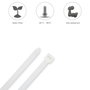 WOLFPACK LINEA PROFESIONAL Colliers de serrage en nylon 3,5 x 200 mm, 100 pièces