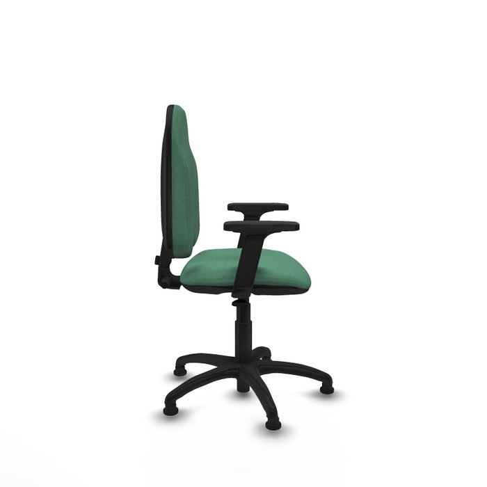 PIQUERAS Y CRESPO Chaise de bureau Algarra, Vert émeraude, Accoudoirs 2D