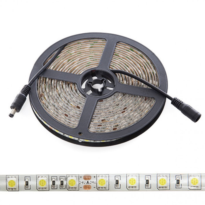 Bande de LED SMD5050 6000K Blanc Froid 60W IP65 5m 24VDC