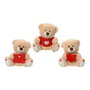 Ours en peluche EDM 808762 Saint Valentin 15 cm