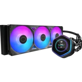 Cooler Master MasterLiquid 360 Atmos II LCD ARGB - Watercooling AIO - Radiateur 360 mm avec ventilateurs 120 mm ARGB - Compatible Intel LGA 1851/1700 et AMD AM5/AM4