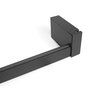 Emuca barre de penderie pour armoire Castor avec lumière LED, batterie amovible et détecteur de mouvement, 708, Peint en noir texturé