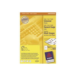 Avery Zweckform - Étiquettes Avery 97 x 42.3 mm, format A4, référence 3659, pour usage général