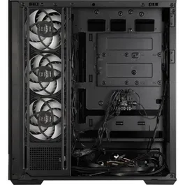 Zalman Boîtier PC Gamer P40 NAMU, Noir, Moyen Tour ATX, avec 4 Ventilateurs 120 mm ARGB, Ports USB Type-C/3.0, 2 Paniers Verre Trempé et Insert Bois