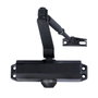 WOLFPACK LINEA PROFESIONAL Ferme-porte noir avec reteneur, Force 3, pour portes de 80-100 cm