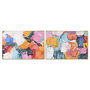 Toile Home ESPRIT Abstrait Urbaine 122,5 x 3,5 x 82,5 cm (2 Unités)