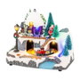 Lumineo Scène de Noël avec mouvement et lumière LED multicolore, 20,8 x 13,9 x 17 cm