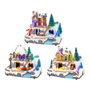 Lumineo Scène de Noël avec mouvement et lumière LED multicolore, 20,8 x 13,9 x 17 cm