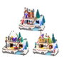 Lumineo Scène de Noël avec mouvement et lumière LED multicolore, 20,8 x 13,9 x 17 cm