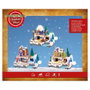 Lumineo Scène de Noël avec mouvement et lumière LED multicolore, 20,8 x 13,9 x 17 cm