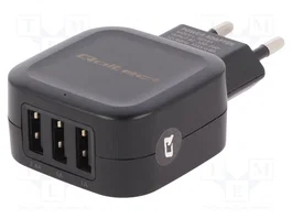 QOLTEC Chargeur USB 17W avec 3 ports de sortie