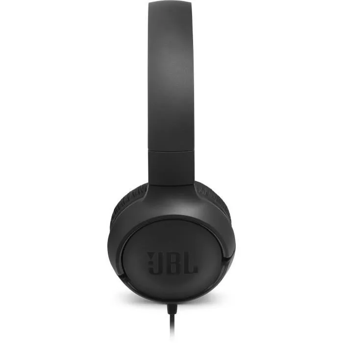 JBL Casque Tune 500 - Casque Supra Auriculaire avec Son Pure Bass, Conception Légère et Pliable, Noir