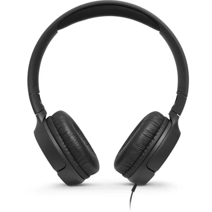 JBL Casque Tune 500 - Casque Supra Auriculaire avec Son Pure Bass, Conception Légère et Pliable, Noir
