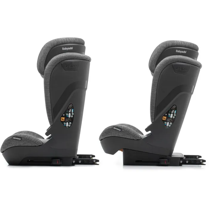 Babyauto Siège Auto Capax Groupe 2/3 100-150 cm i-Size ISOFIX Couleur Dobby Grey