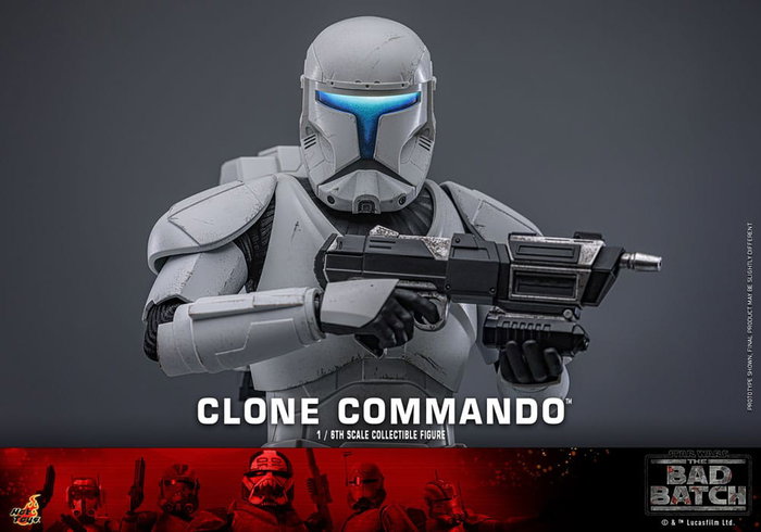 Hot Toys Star Wars: The Bad Batch figurine 1/6 Clone Commando 30 cm