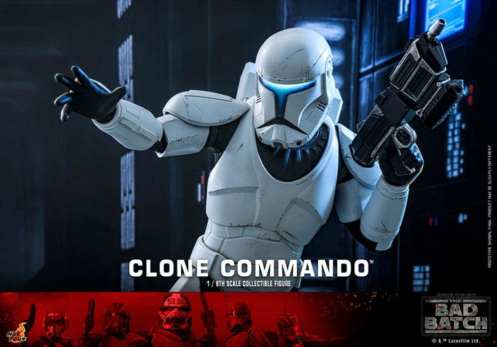 Hot Toys Star Wars: The Bad Batch figurine 1/6 Clone Commando 30 cm