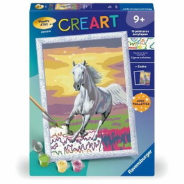 Ravensburger CreArt Kids Kit de peinture par numéros Cheval dans le pré 18x24cm