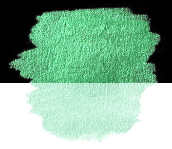 Finetec Pastille d'aquarelle iridescente Premium Vert Aurora