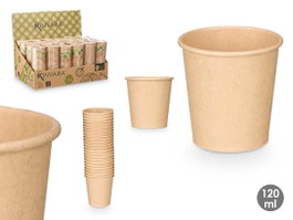 Kinvara Set de 24 gobelets Kraft 120 ml en papier - 6 x 17,5 x 6 cm (Set de 48)