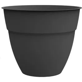 EDA Osaka - Pot de fleurs et jardinière 56.8 L, Ø 50 cm x 42.9 cm, Gris anthracite - Fabriqué en France, traité anti-UV