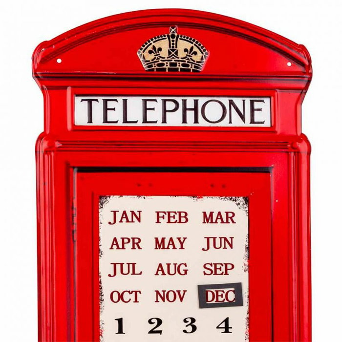 Plaque Murale Alexandra House Living Telephone Fer 75 x 30 cm