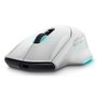 Dell Alienware AW620M Souris Gaming Sans Fil 26000 DPI RGB Ergonomique Droitière Lunar Light
